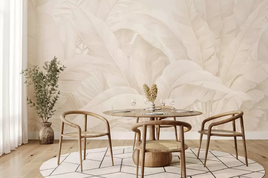 fototapeter Vintage tropiske blader w05518