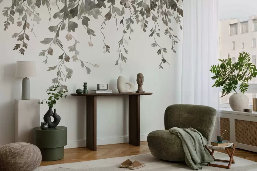 fototapeter Delikate, hengende blader w05526