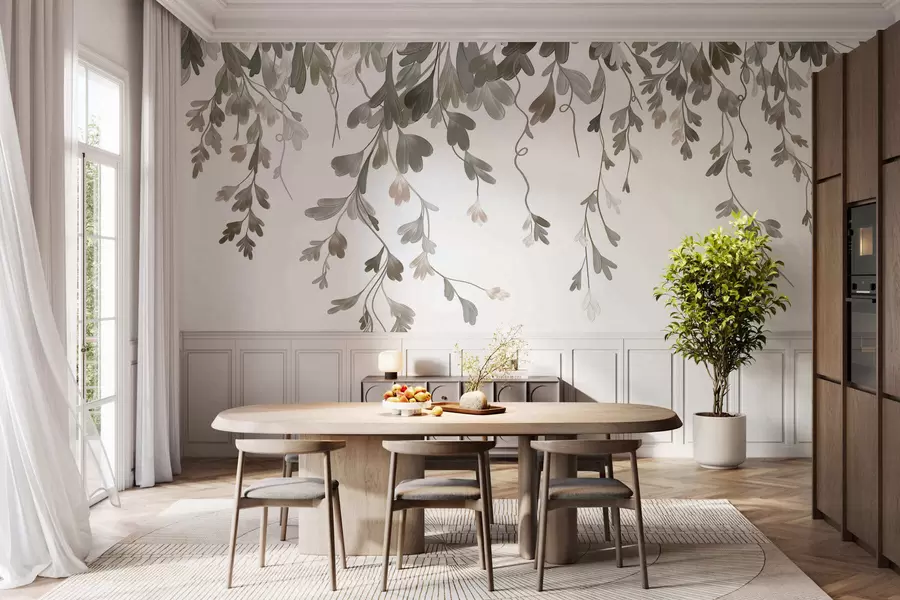 fototapeter Delikate, hengende blader w05526