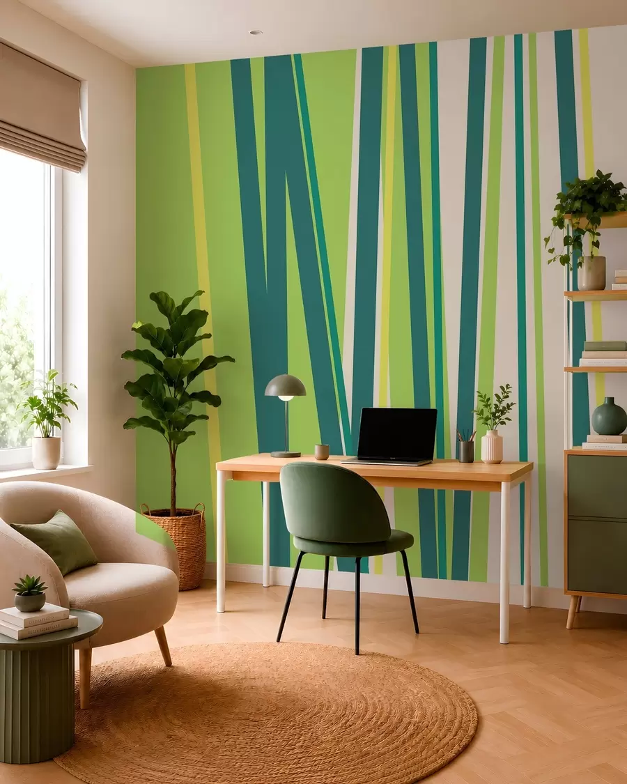 fototapeter en livlig, abstrakt stripe w05749