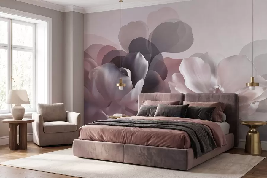 fototapeter Abstrakt blomsterkomposisjon med magnolia w09930