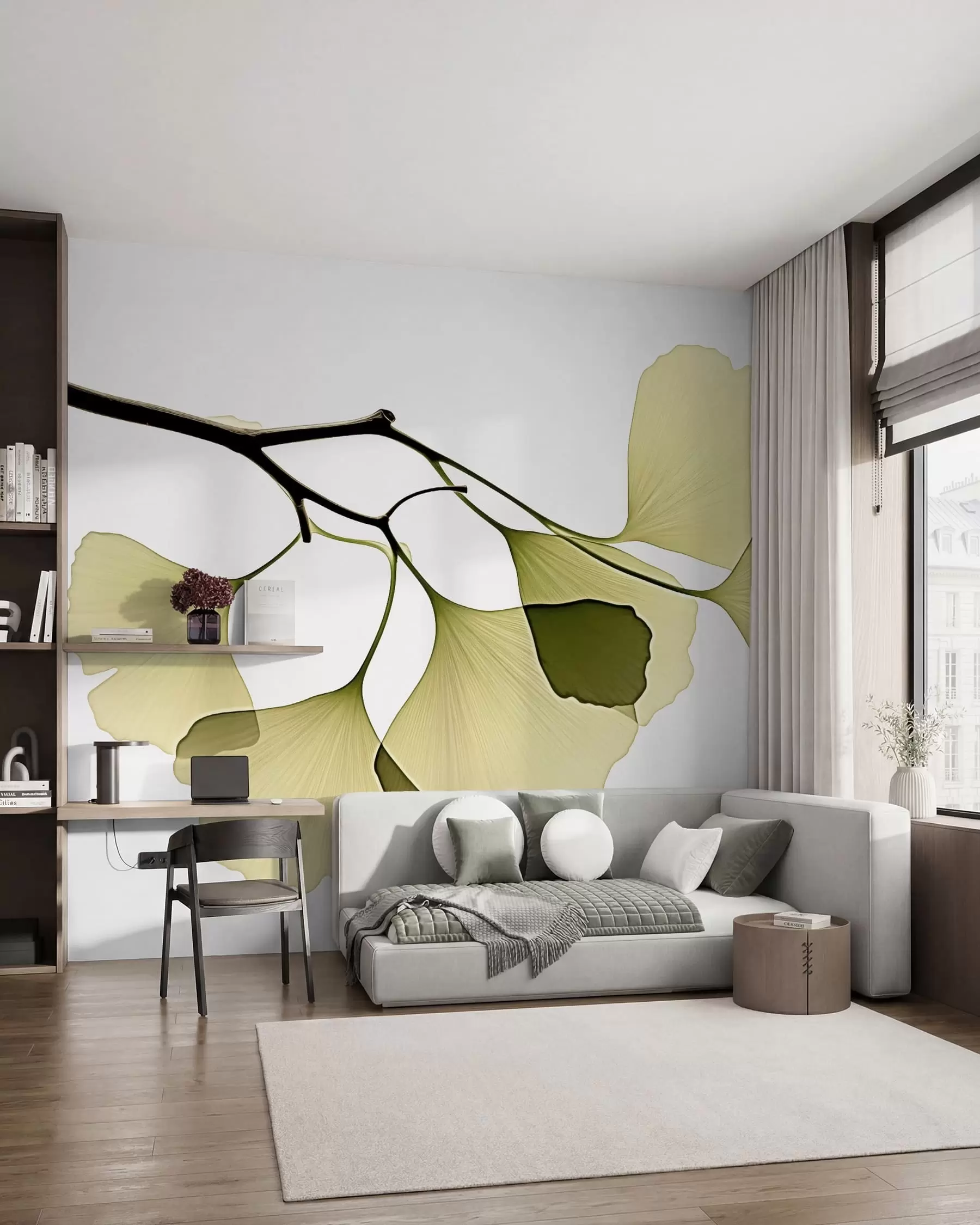 fototapeter Ginkgo-vifteblader w09968