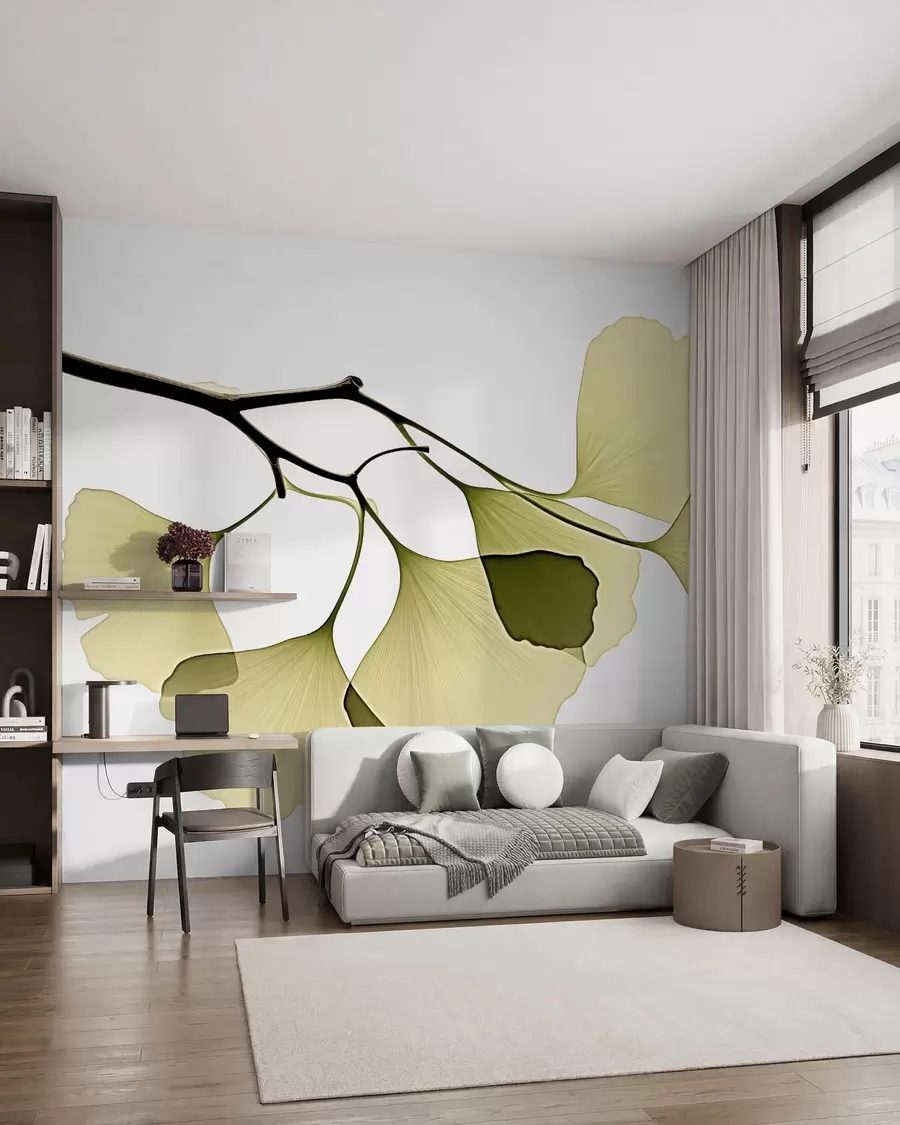 fototapeter Ginkgo-vifteblader w09968