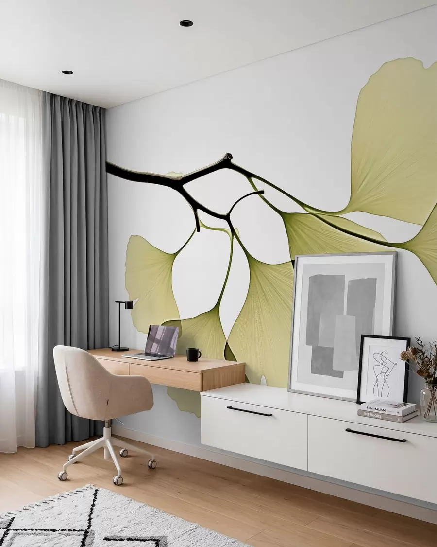 fototapeter Ginkgo-vifteblader w09968