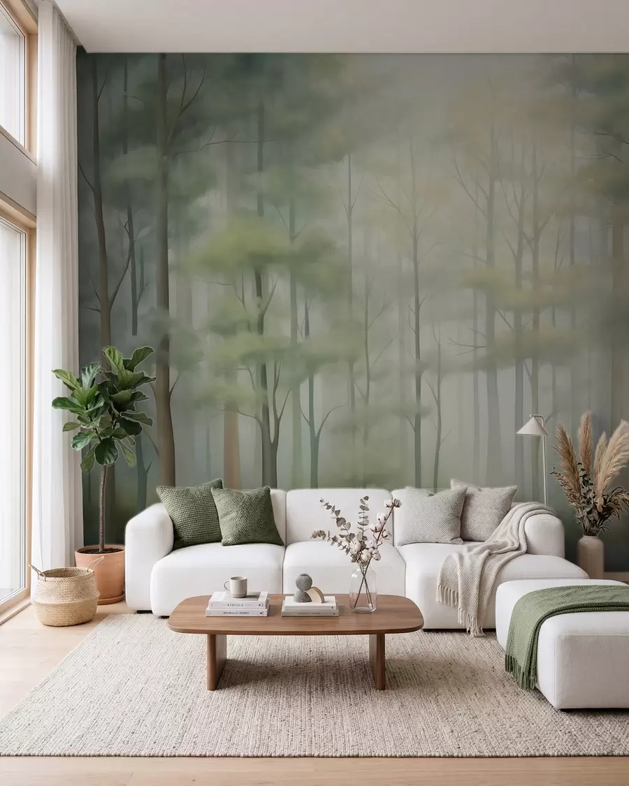fototapeter Abstrakt løvskog w05673