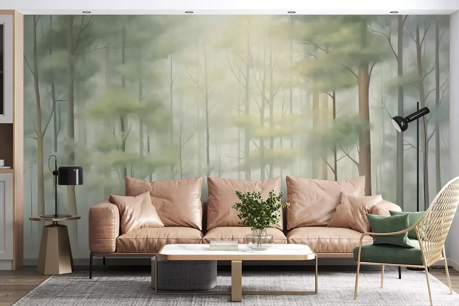 fototapeter Abstrakt løvskog w05673