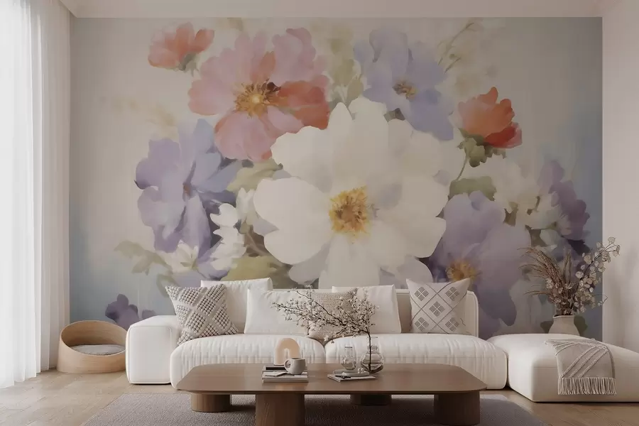 fototapeter Abstrakte blomster w05850