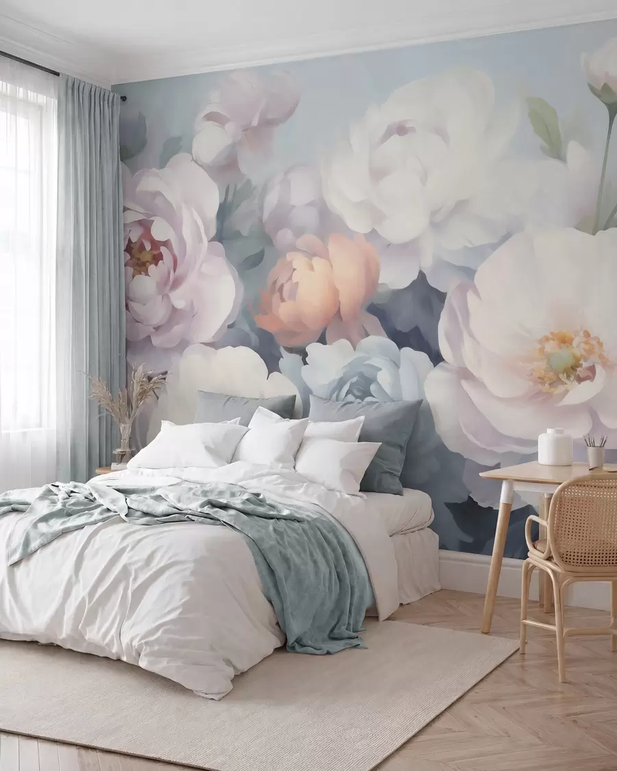 fototapeter Abstrakte blomster w05674