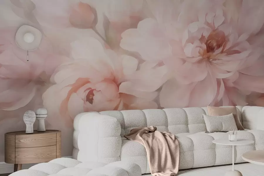 fototapeter Abstrakte blomster w05591