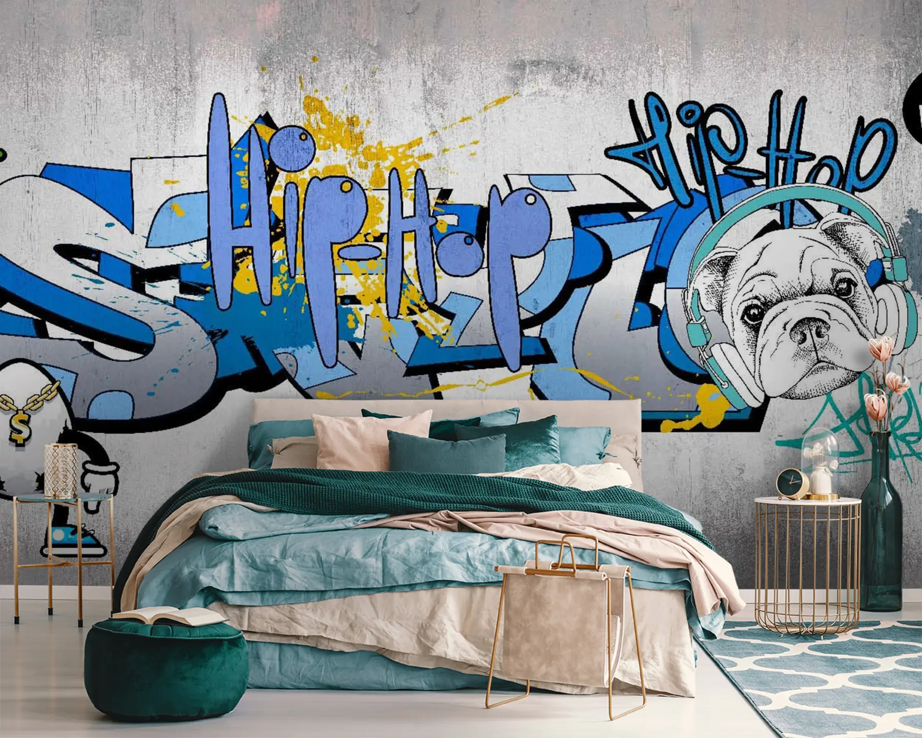 fototapeter Blått, asurblått og kunst u35405