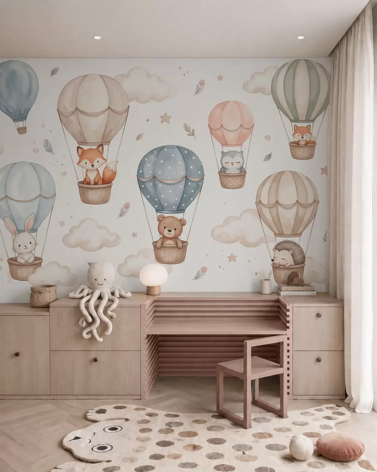 fototapeter Venner i luftballonger w10001