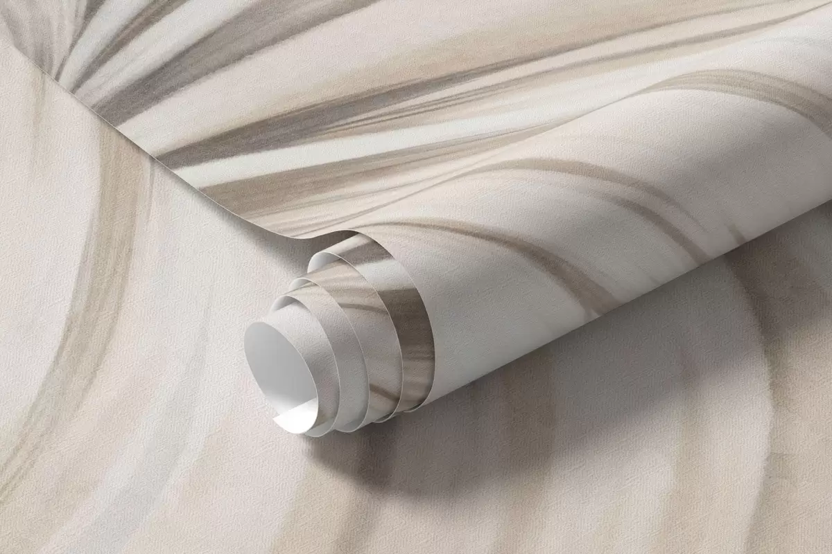 fototapeter Tropisk løvverk i milde beige- og gråtoner w05956