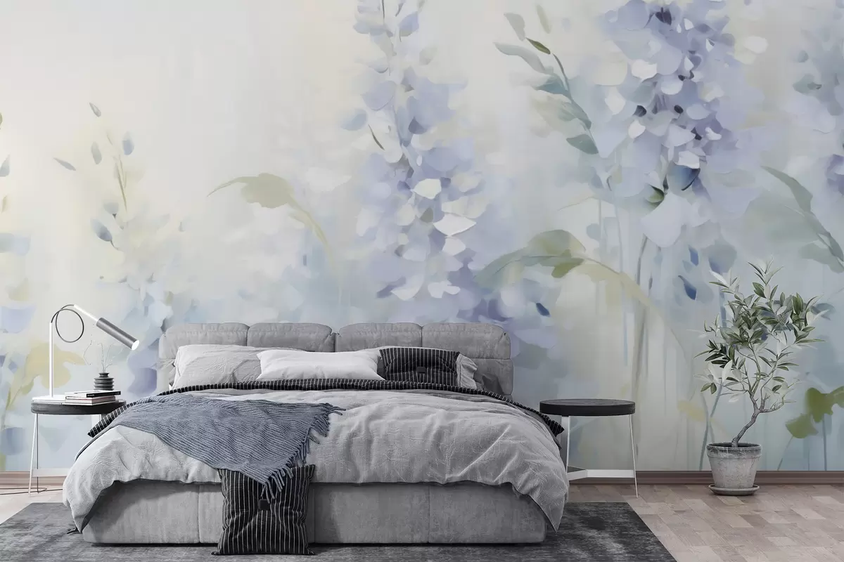 fototapeter Abstrakte blomster w05995