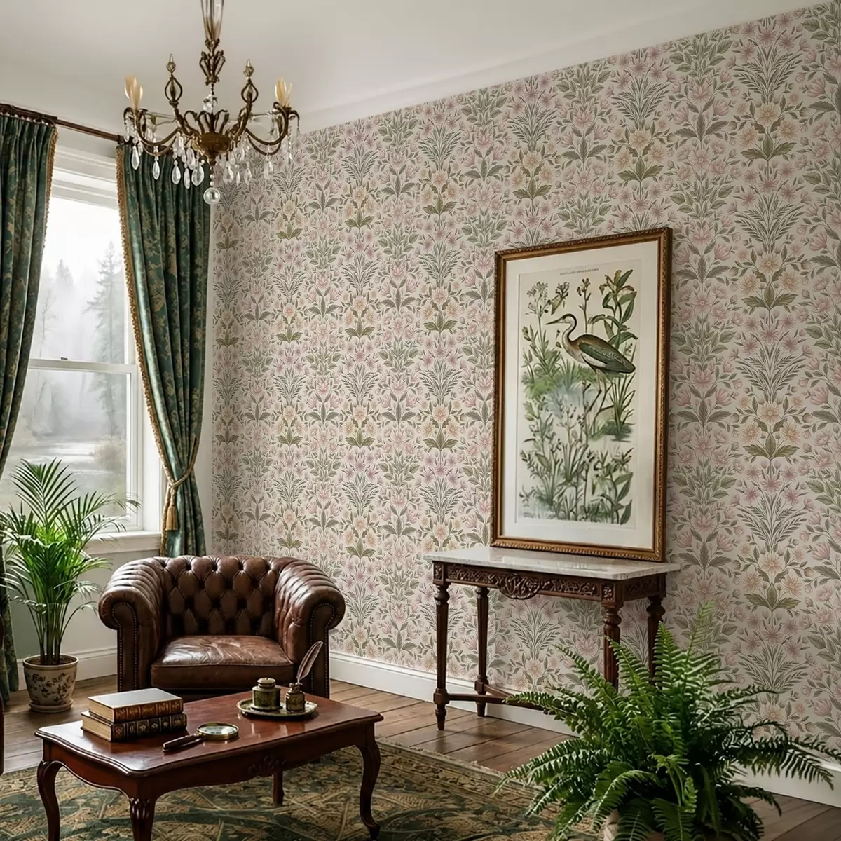 Bakgrunn Myke rosa blomster og olivengrønne blader på en lys bakgrunn a01279v2