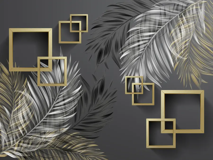 fototapeter Palmeblader, firkanter u80469