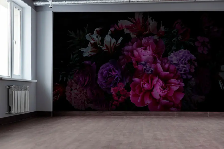 fototapeter Bukett med praktfulle pioner u72224