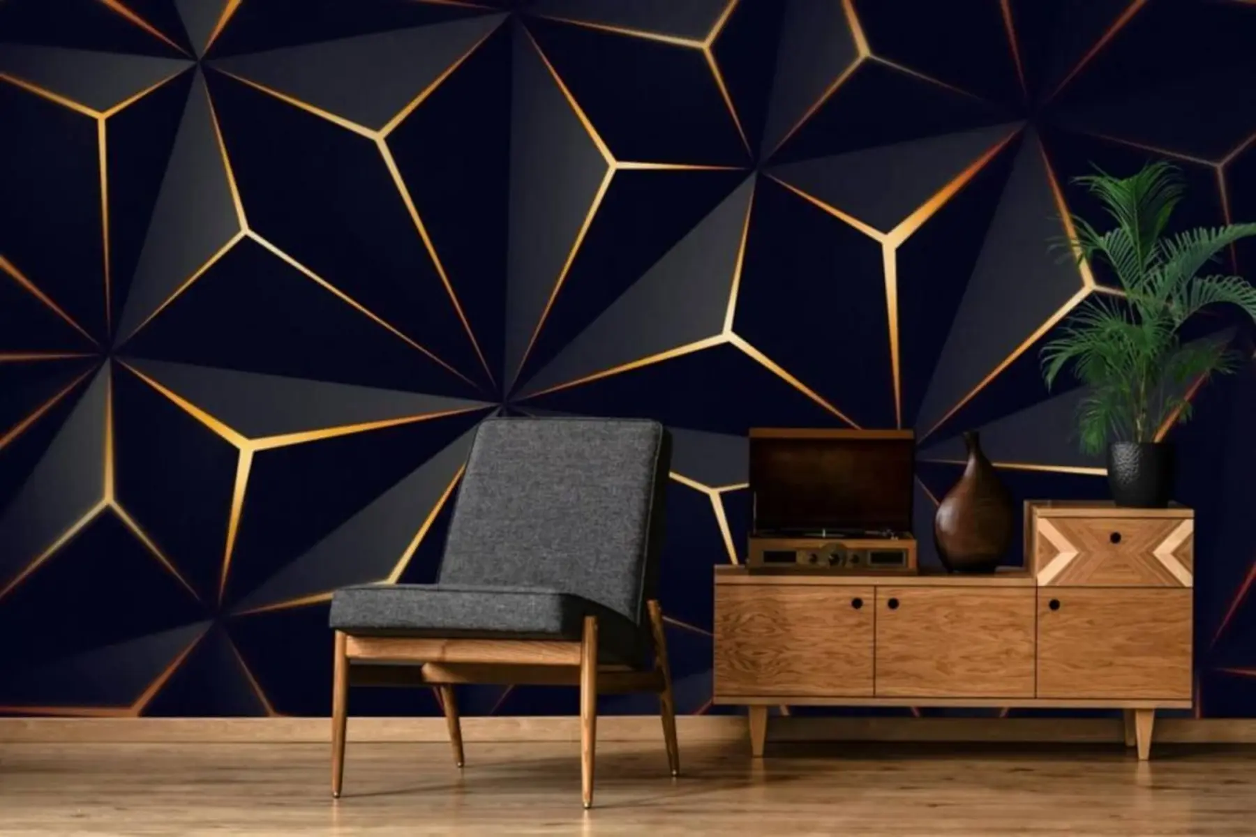 fototapeter Svart trekant u72104