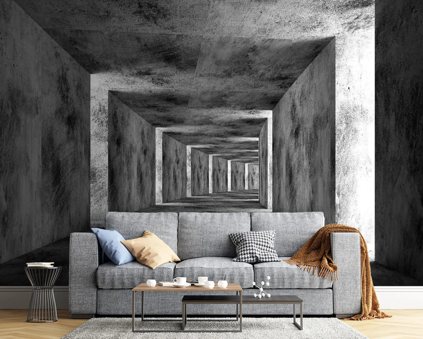 fototapeter Tre, svart-hvitt e-stil u45797
