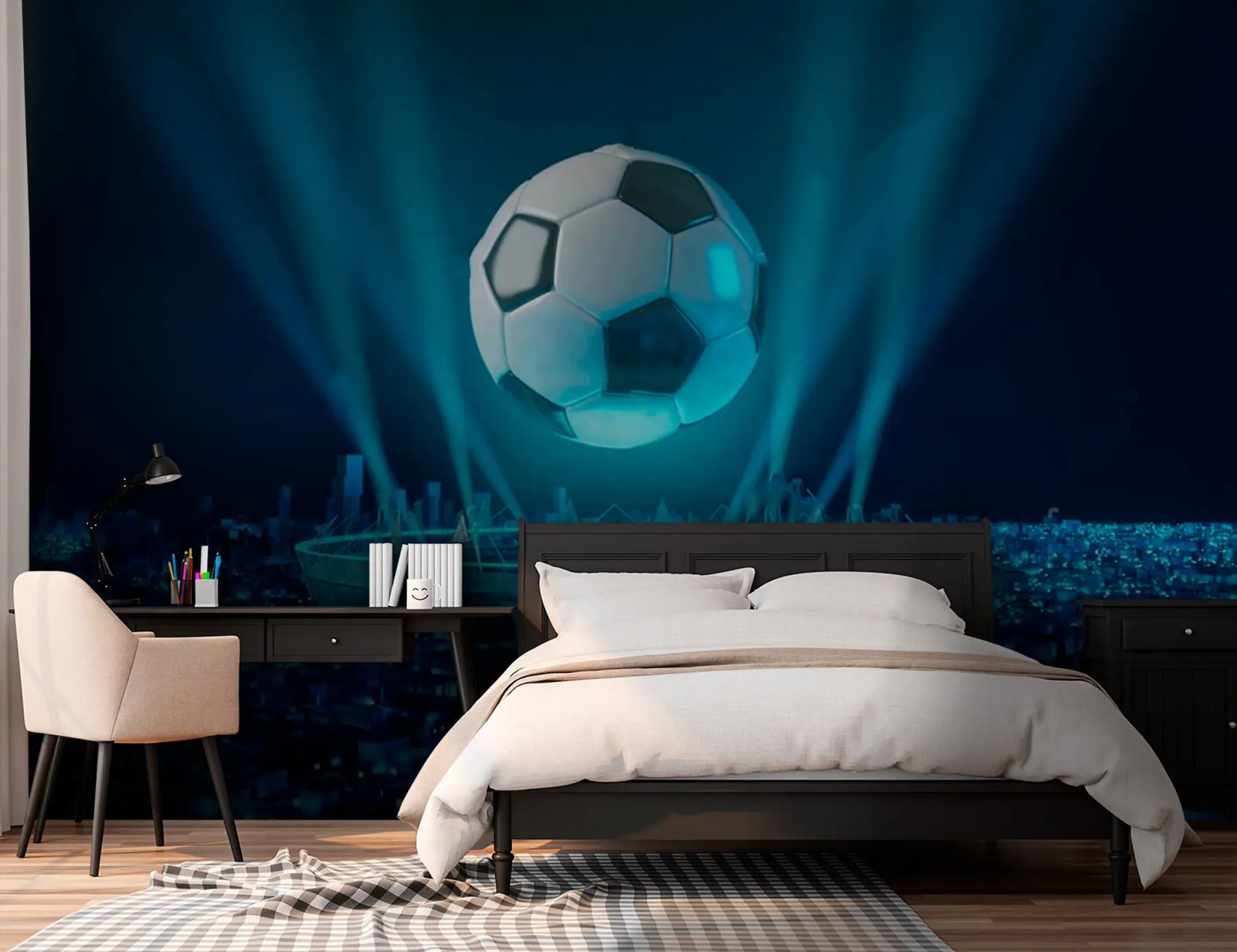 fototapeter Ball mot bakgrunnen av stadion u72793