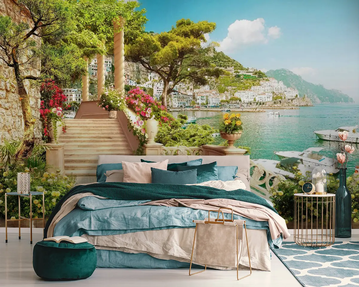 fototapeter Blomst, plante og himmel u12401