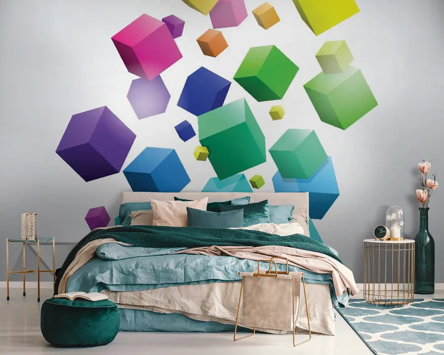 fototapeter Skrifttype, rektangel og kunst u55452