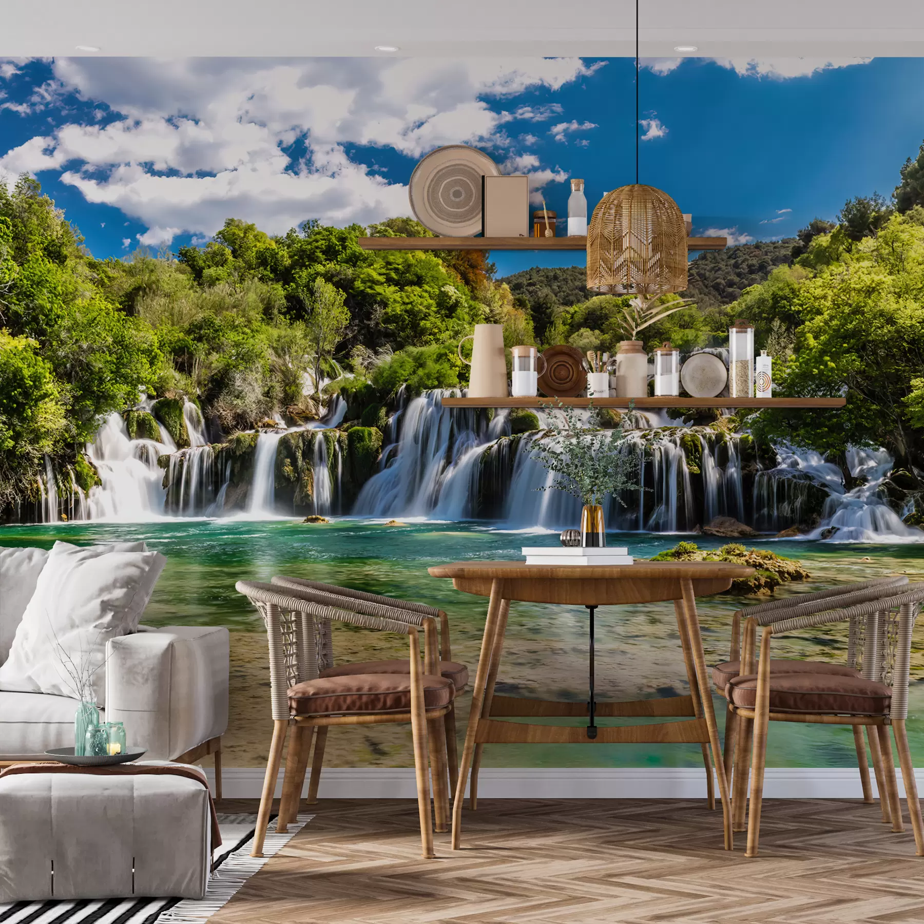 fototapeter Vann, skyer og himmel u55775