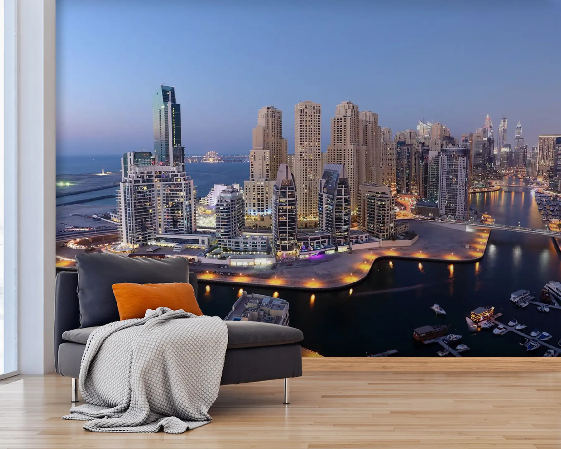 fototapeter Storbyens havner u68337