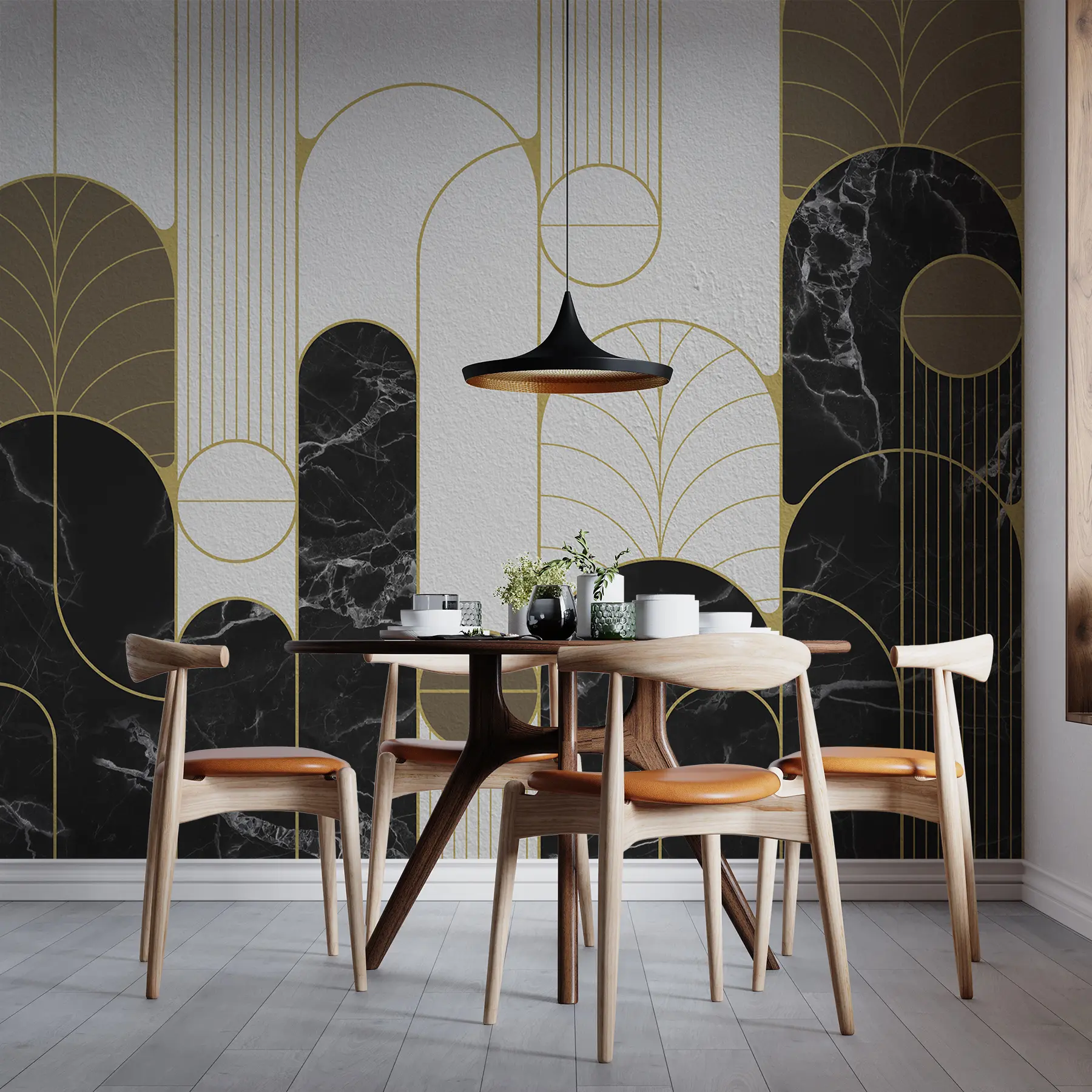fototapeter Buer i art deco-stil u73101