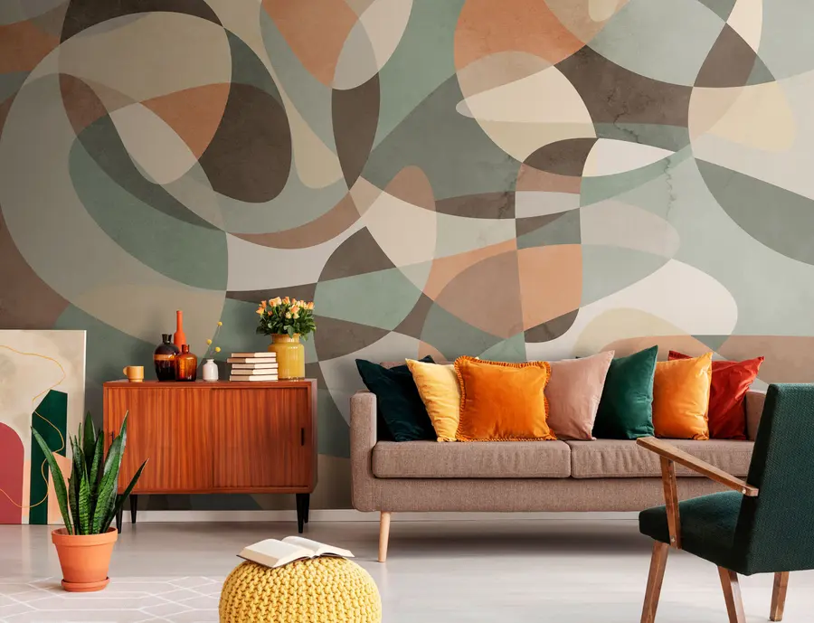 fototapeter Geometrisk retrotrend u73971