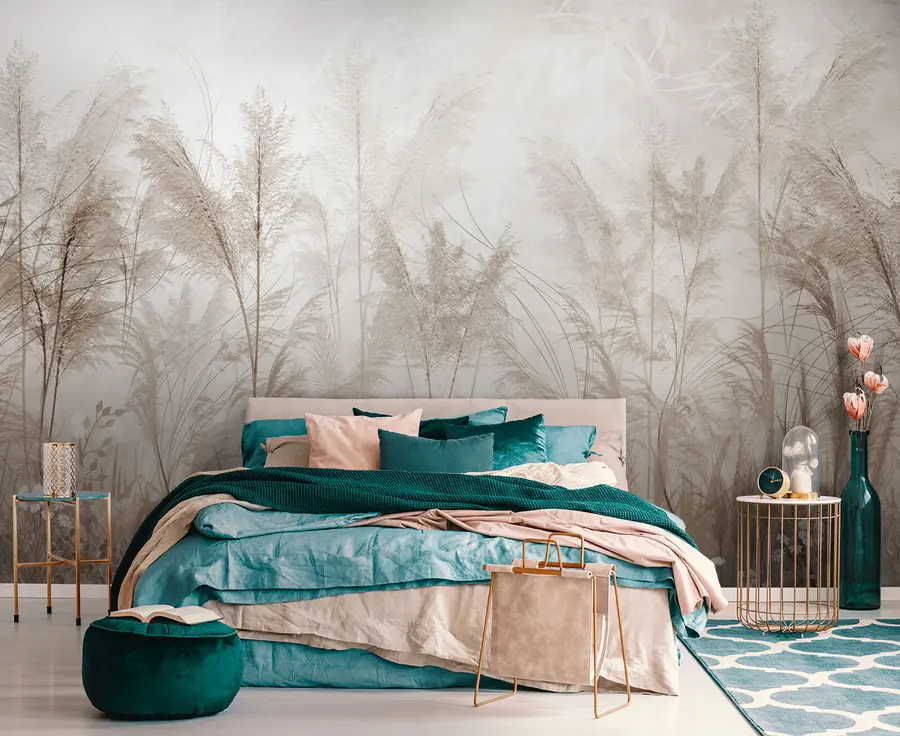 fototapeter Grener i tåken i boho-stil u73981