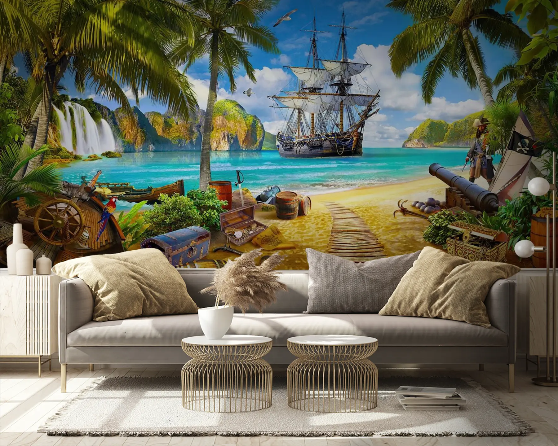 fototapeter Vann, skyer og himmel u59784v3