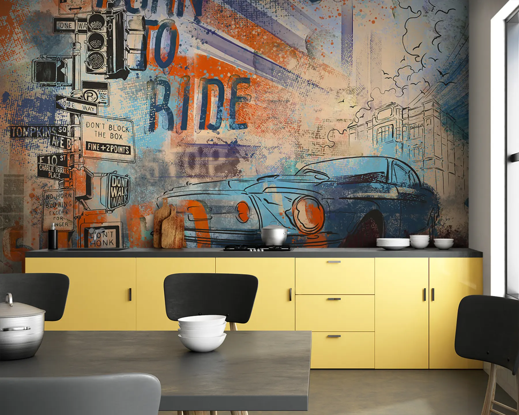 fototapeter Retro-bil u93889