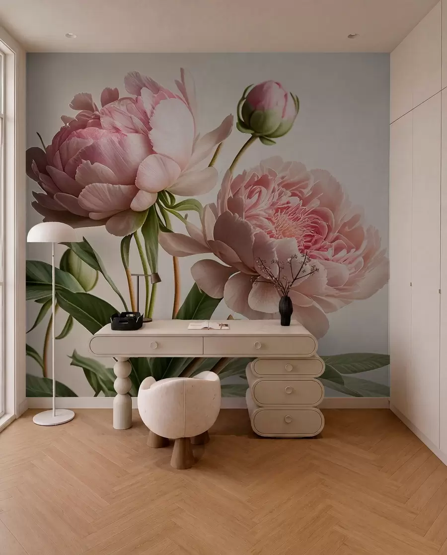 fototapeter Akvarellblomster u70658