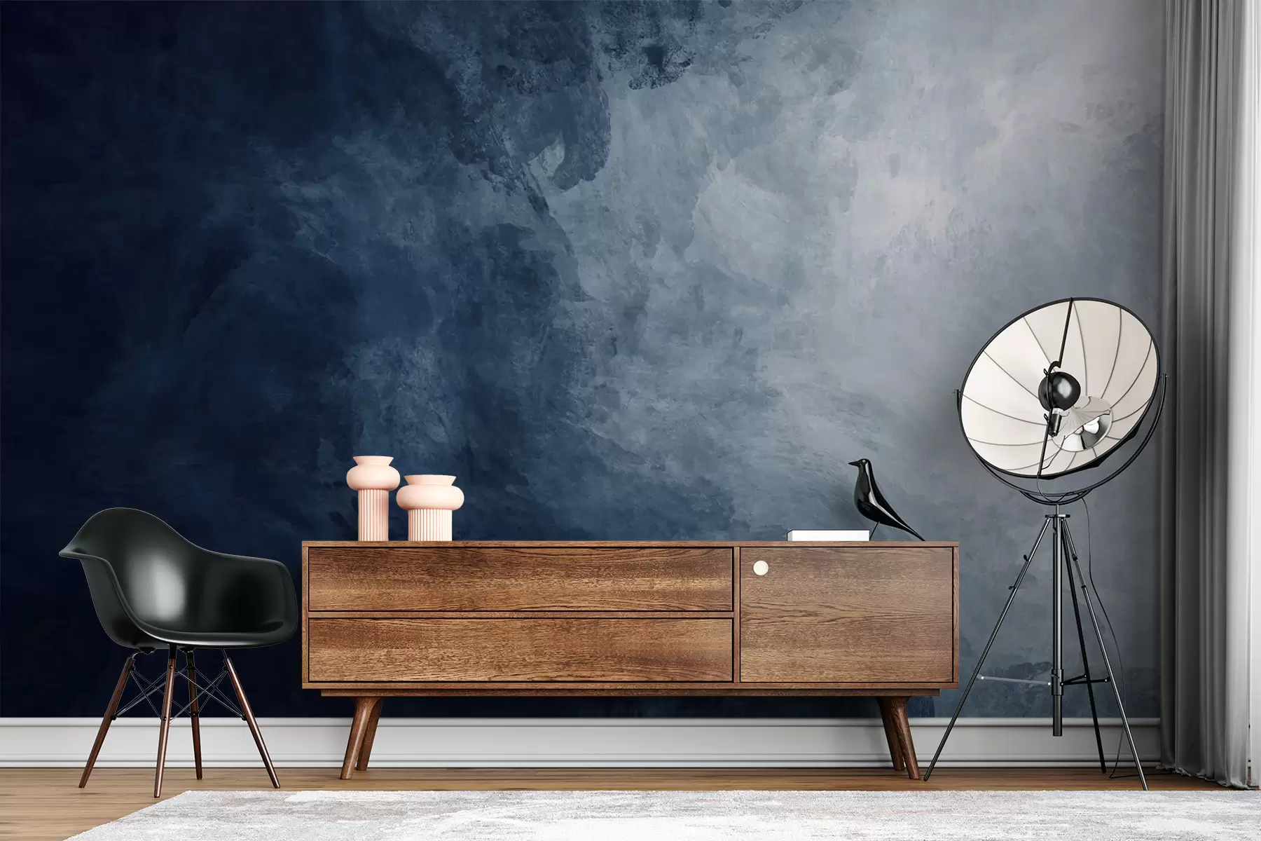 fototapeter Vann, skyer og grått u03136