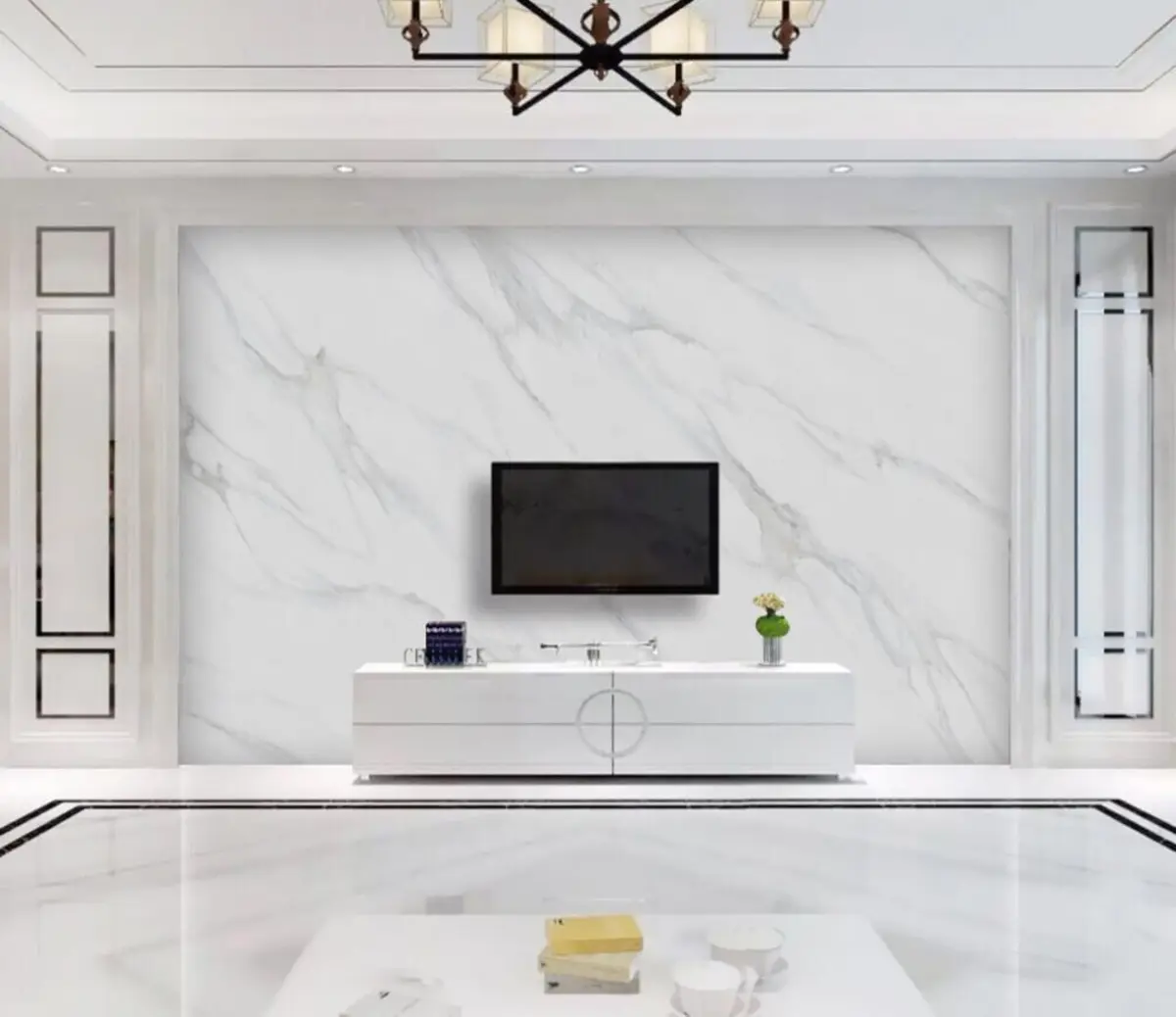 fototapeter Hvit marmor u05021