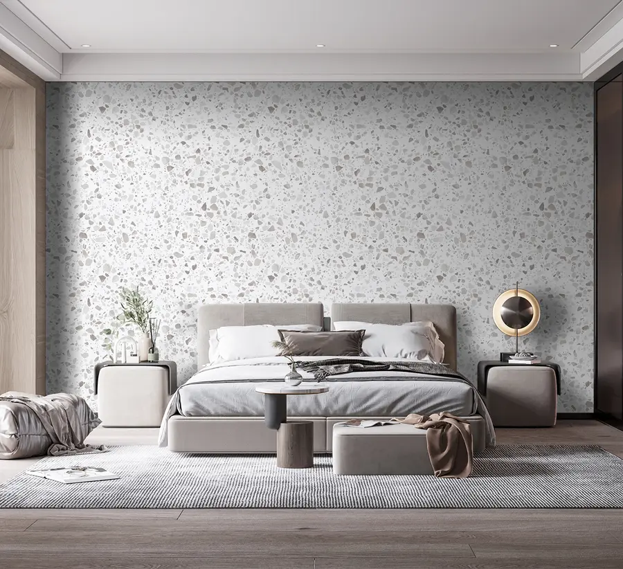 fototapeter Terrazzofliser, mosaikk med naturstein, granitt, marmor, kvarts, betong, etc u94304