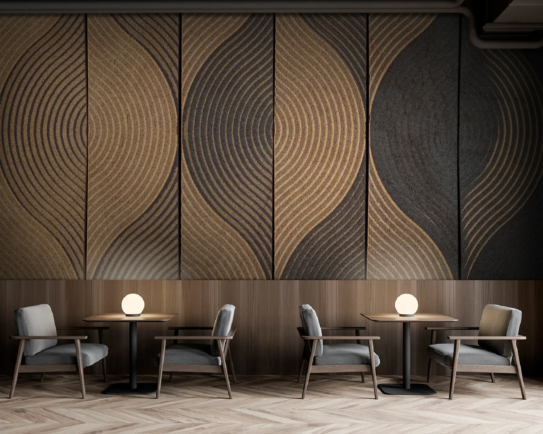 fototapeter Bølger i orientalsk stil u75837