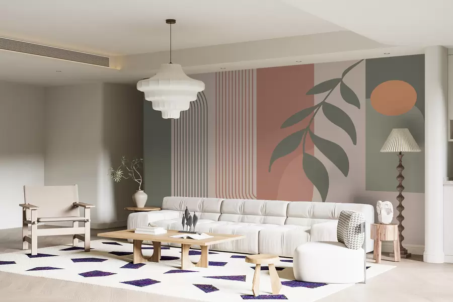 fototapeter Buer og dekorative elementer i boho-stil u94153