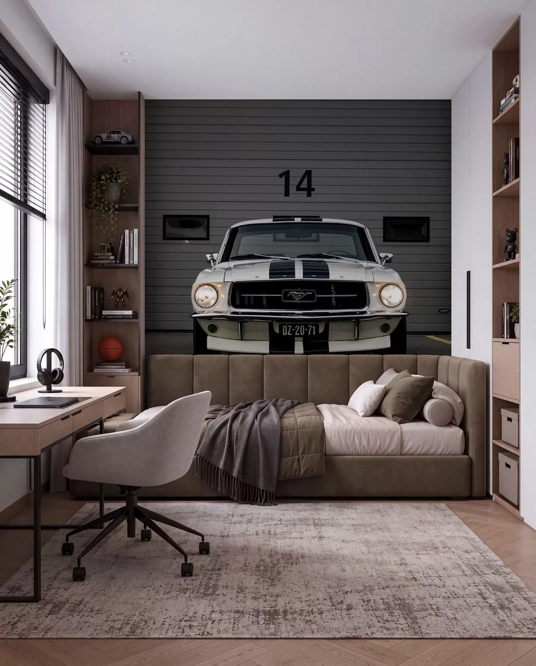 fototapeter 1970 Ford Mustang u95536