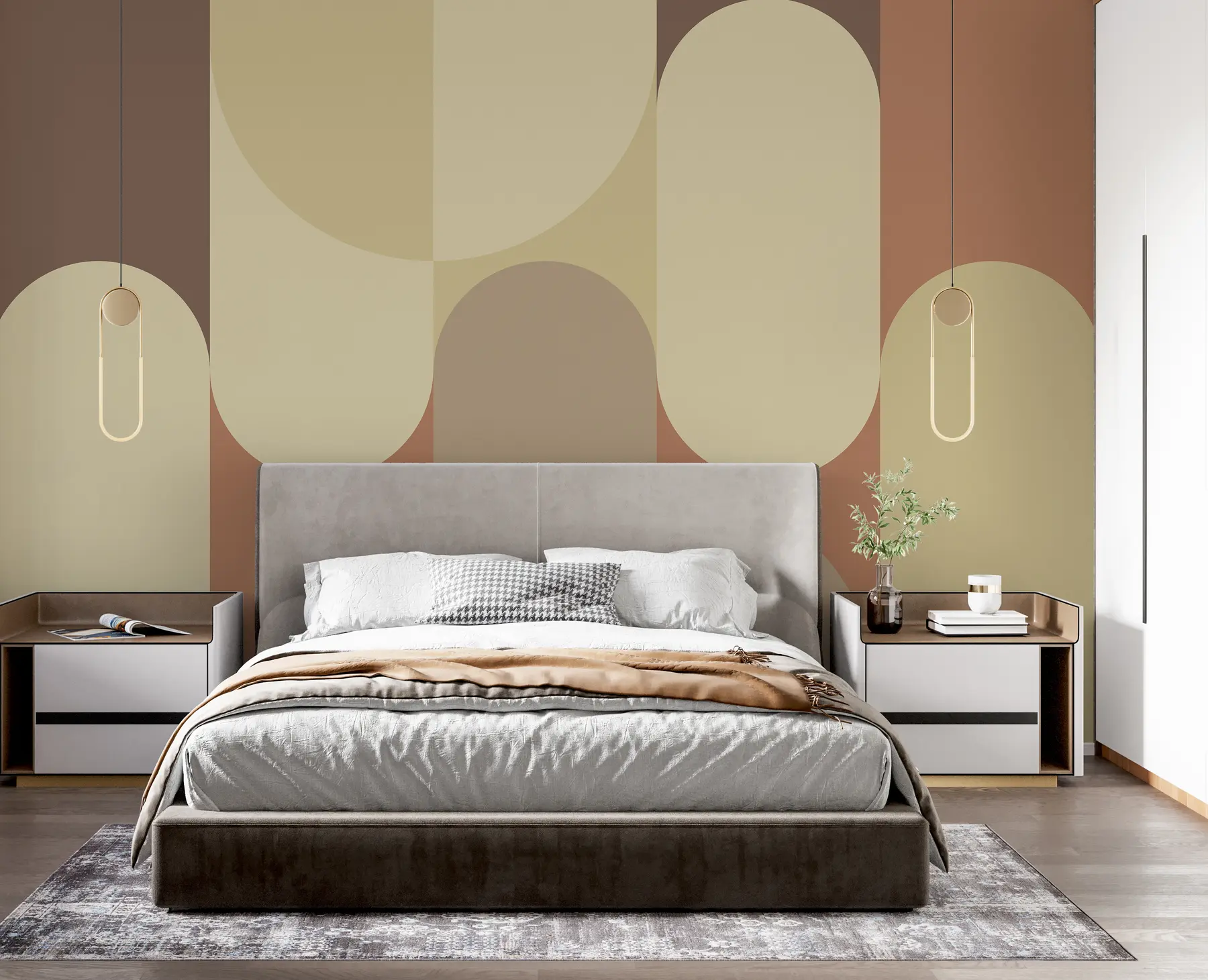 fototapeter Bauhaus-geometri u95870