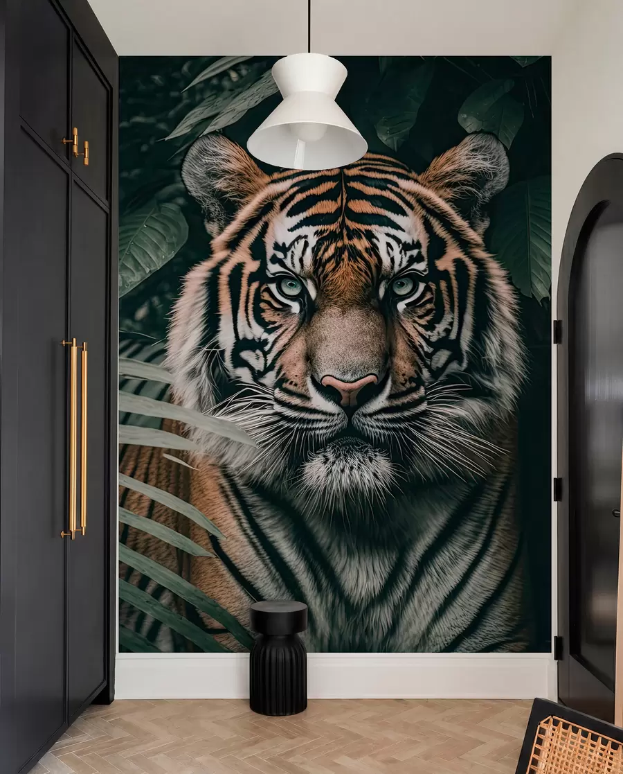 fototapeter Tiger i regnskogen u95619