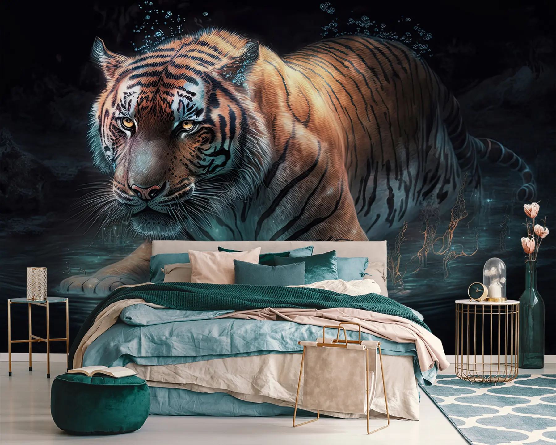 fototapeter Vakker tiger u95622