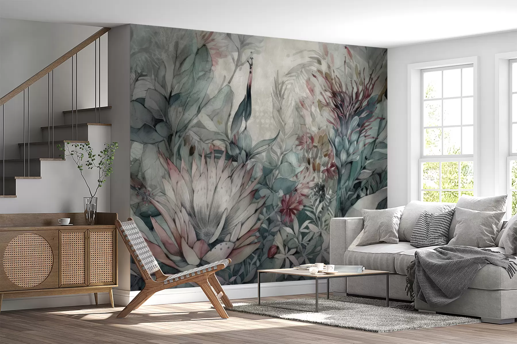 fototapeter Mange tropiske planter u95656