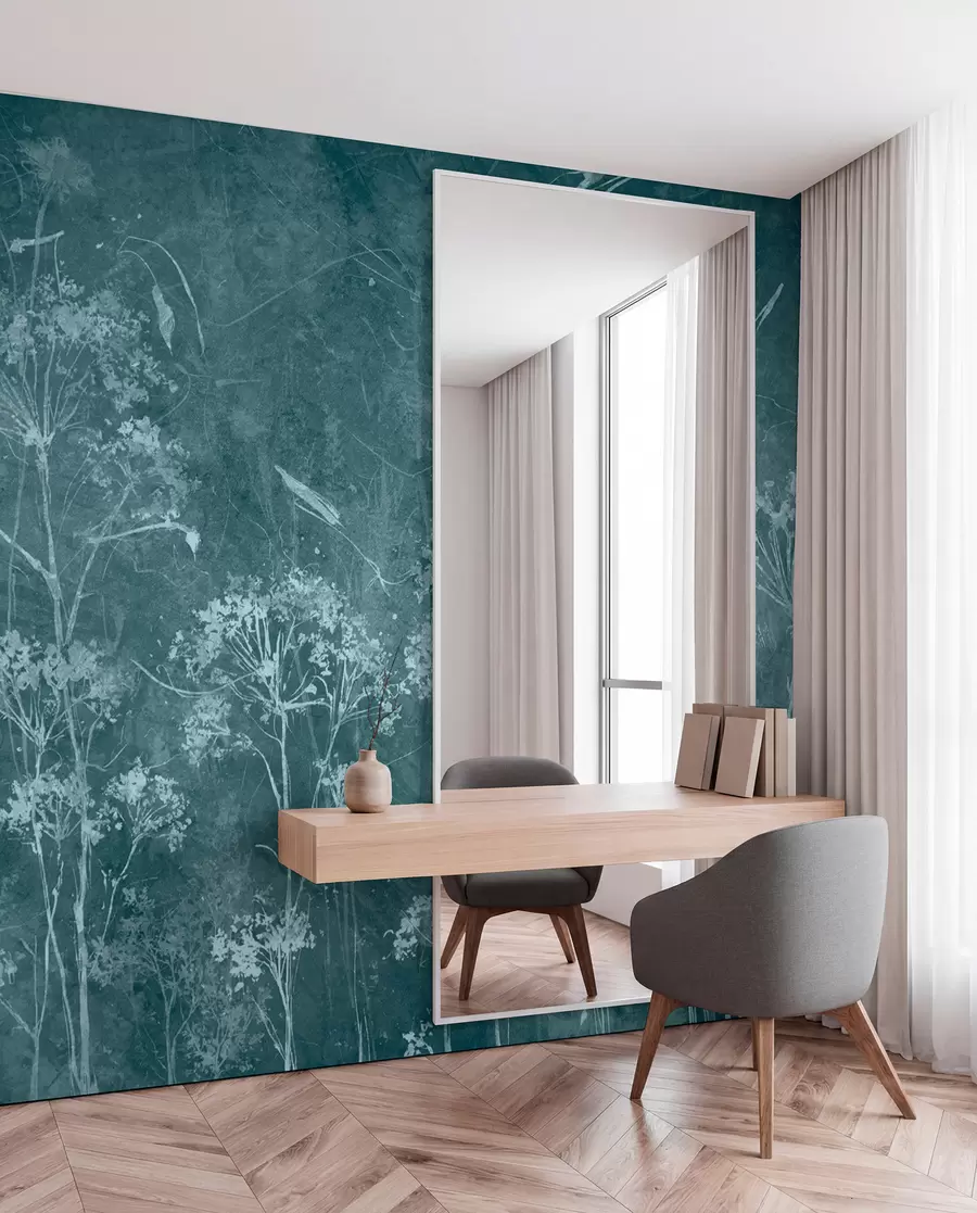 fototapeter Villblomster i grunge-stil u96551