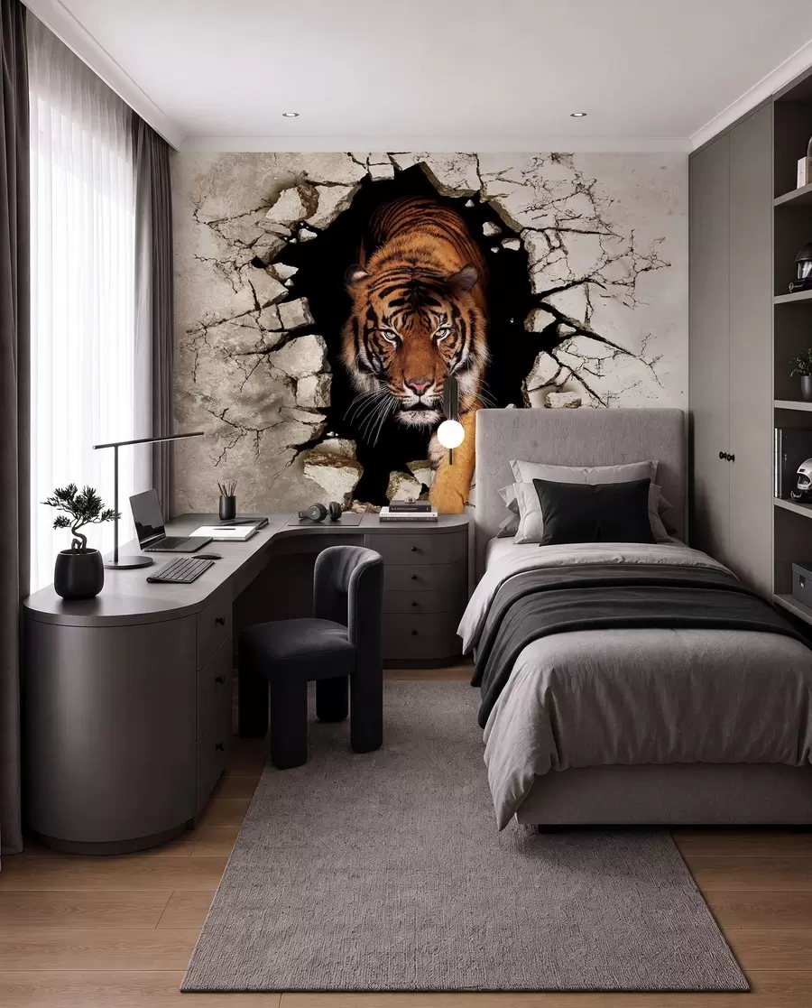 fototapeter 3D tiger u97031