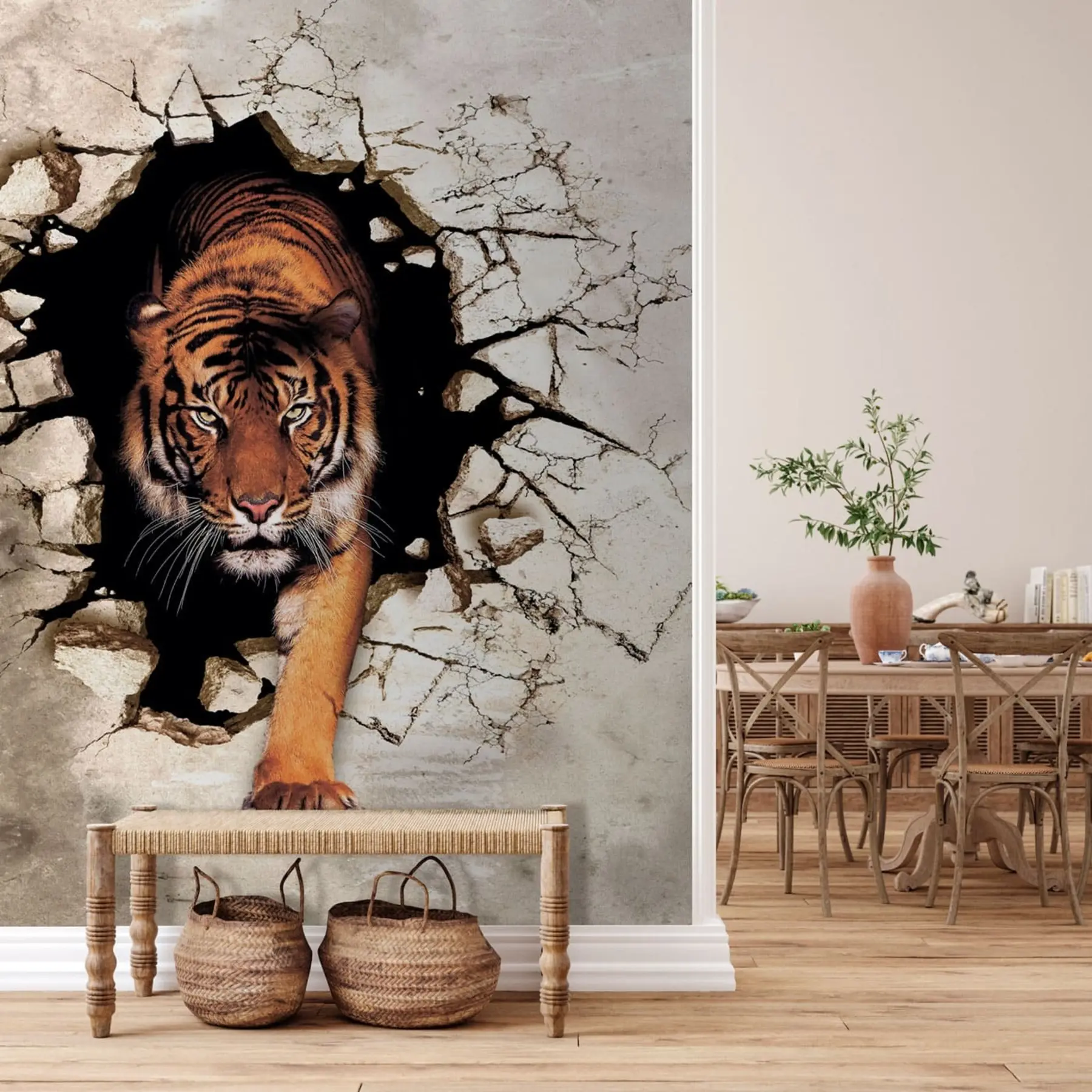 fototapeter 3D tiger u97031