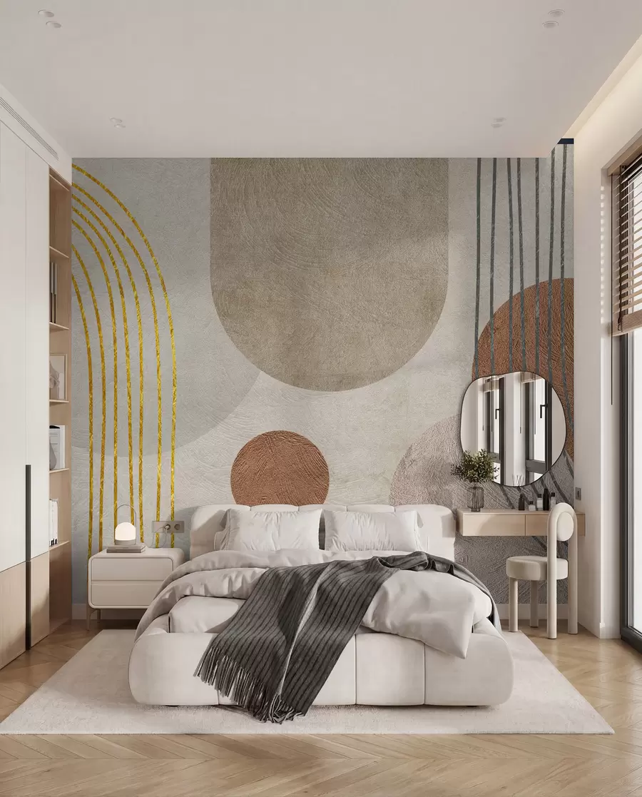 fototapeter Abstrakt boho-tegning u97255