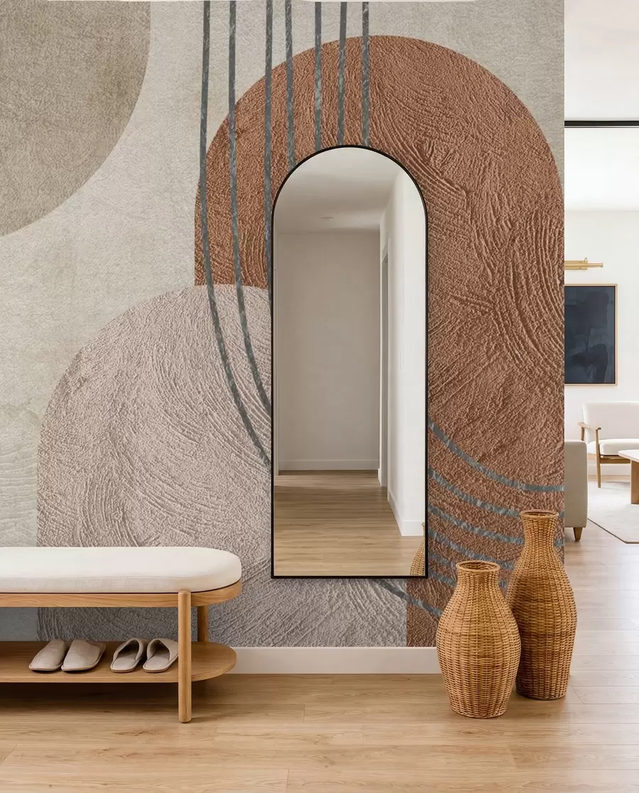 fototapeter Abstrakt boho-tegning u97255