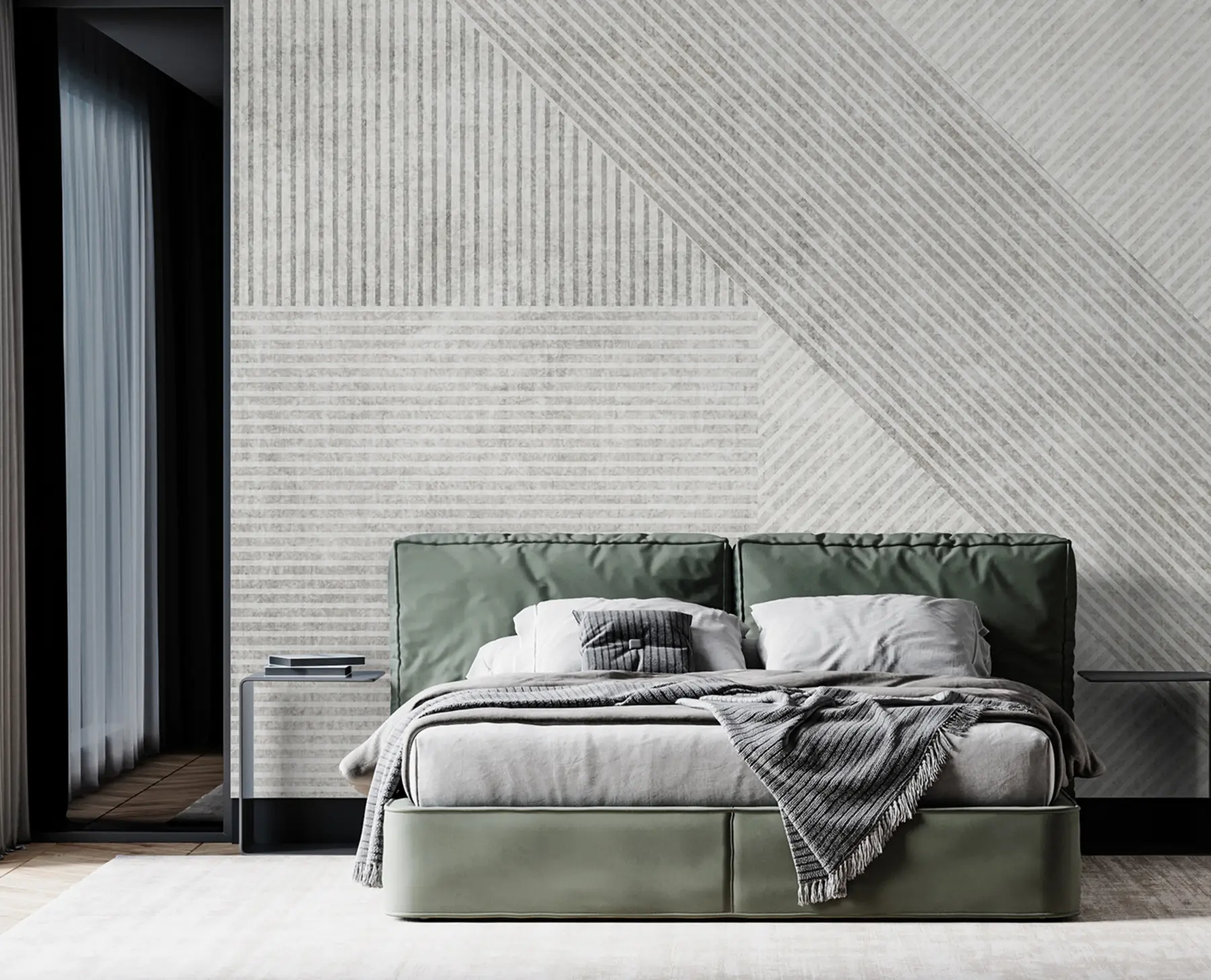 fototapeter Geometriske vintage-linjer u96331