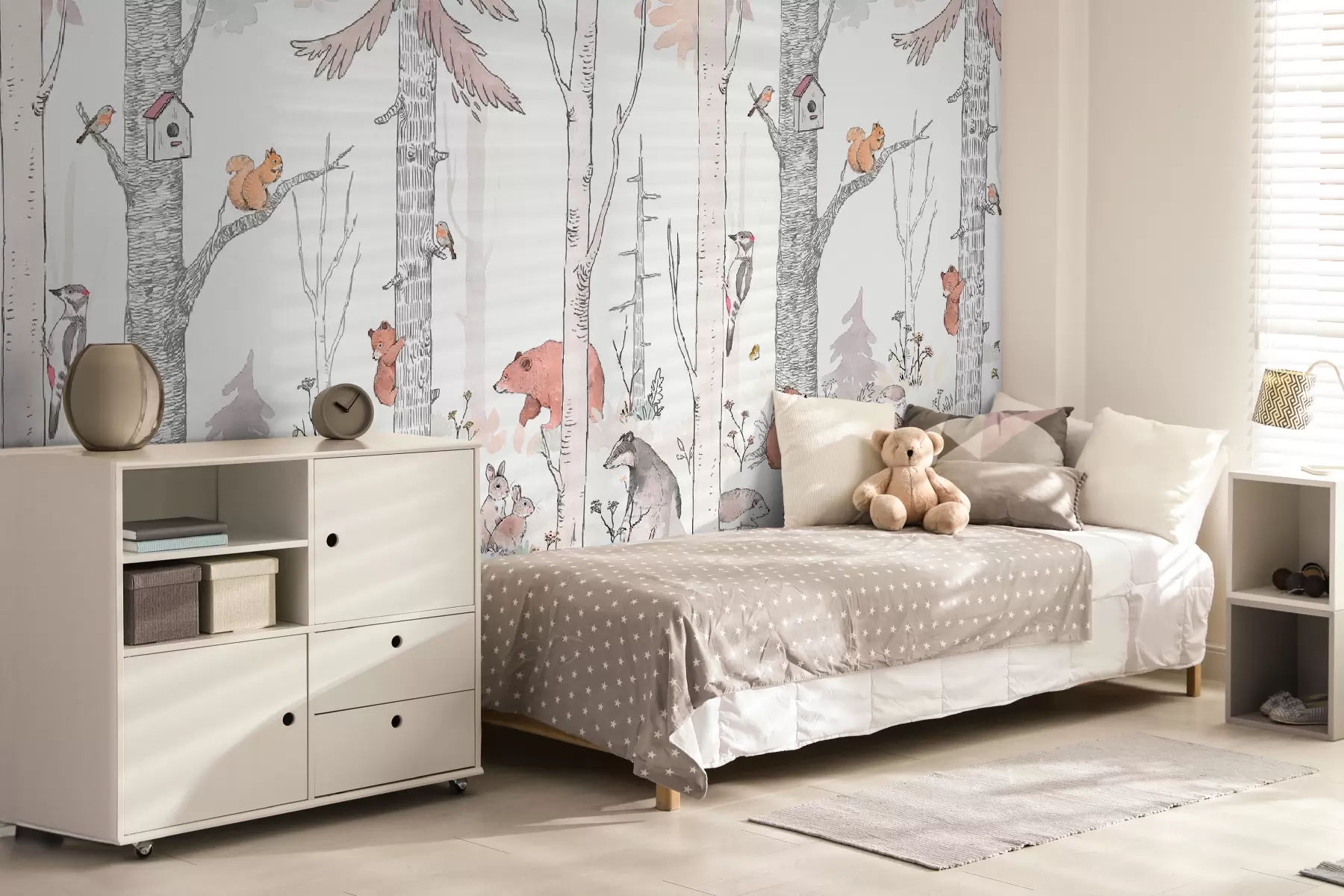 fototapeter Skogsvenner, morsomme dyr u96850